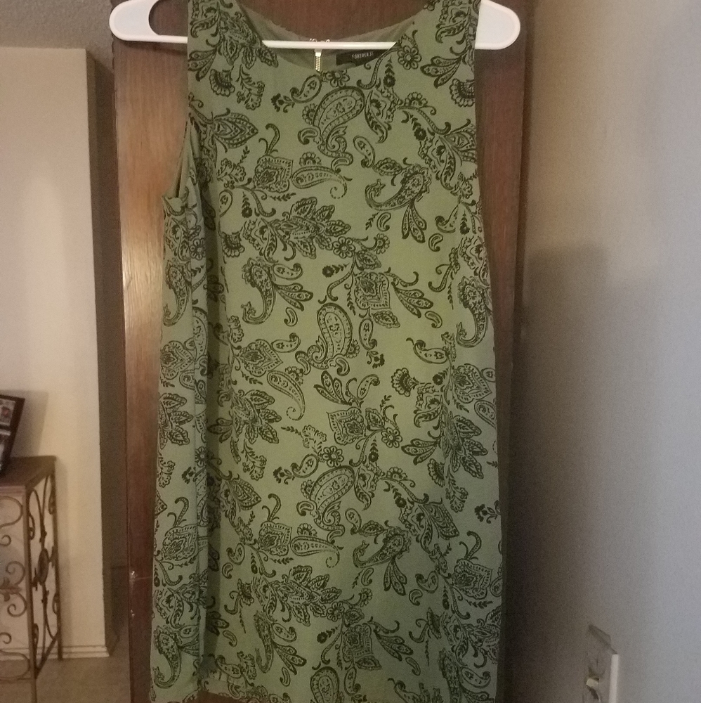 Olive green dress
